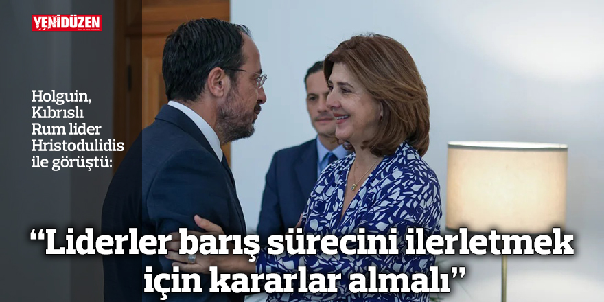 “Liderler barış sürecini ilerletmek için kararlar almalı”