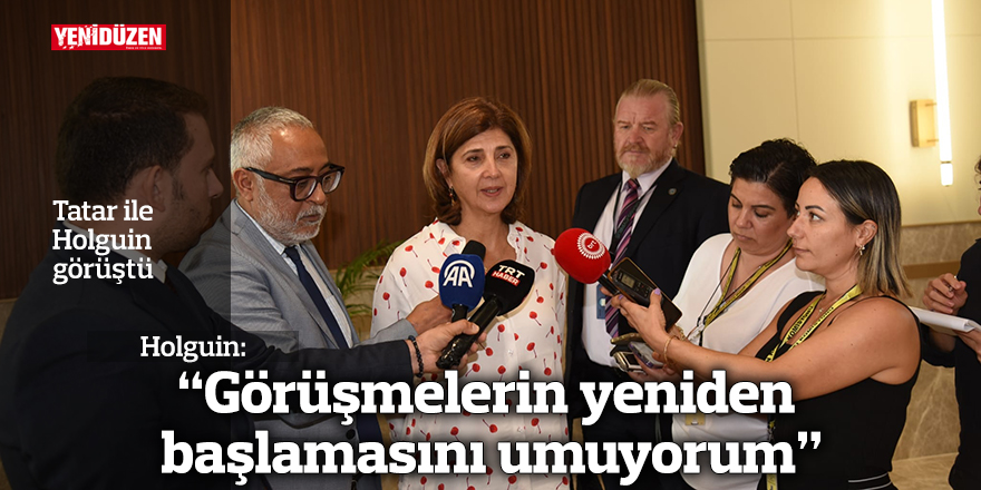 “Görüşmelerin yeniden başlamasını umuyorum”