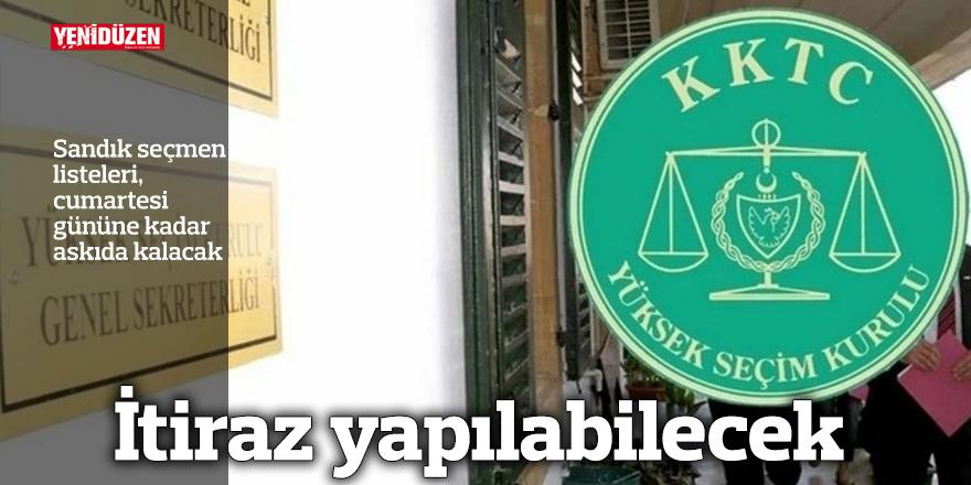 YSK'dan sandık seçmen listeleriyle ilgili duyuru