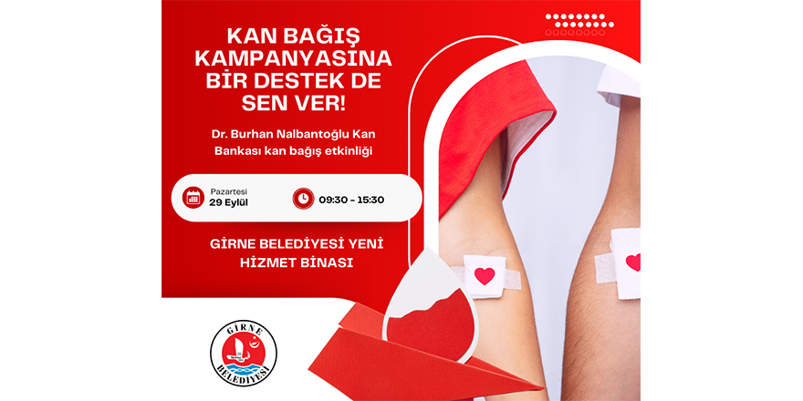 Girne Belediyesi’nden Kan Bağışı Kampanyası
