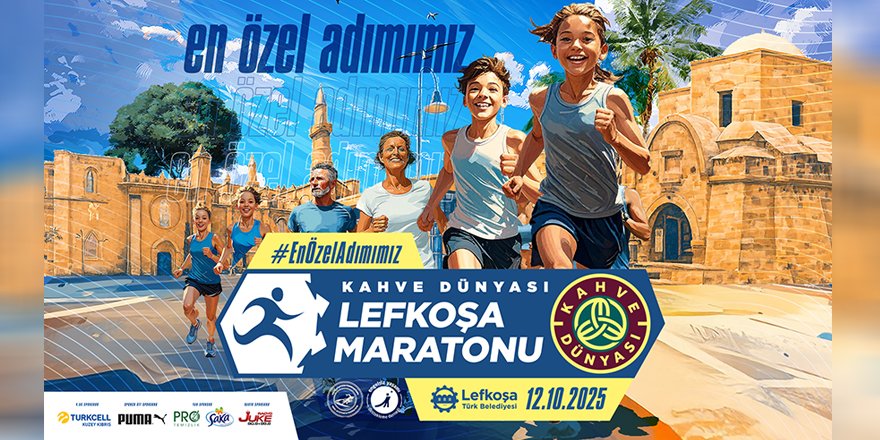 Kahve Dünyası Lefkoşa Maratonu 12 Ekim Pazar gün koşulacak