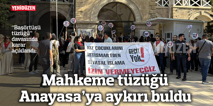 “Başörtüsü tüzüğü” davasında karar açıklandı