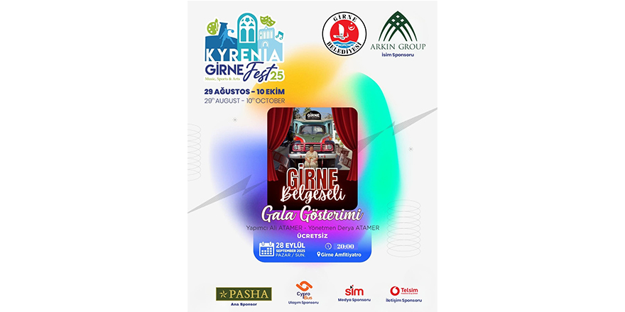 Girne Belgeseli Gala Gösterimi bu akşam