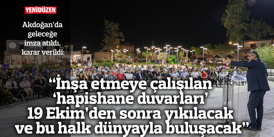 “İnşa etmeye çalışılan ‘hapishane duvarları’  19 Ekim’den sonra yıkılacak ve bu halk dünyayla buluşacak”