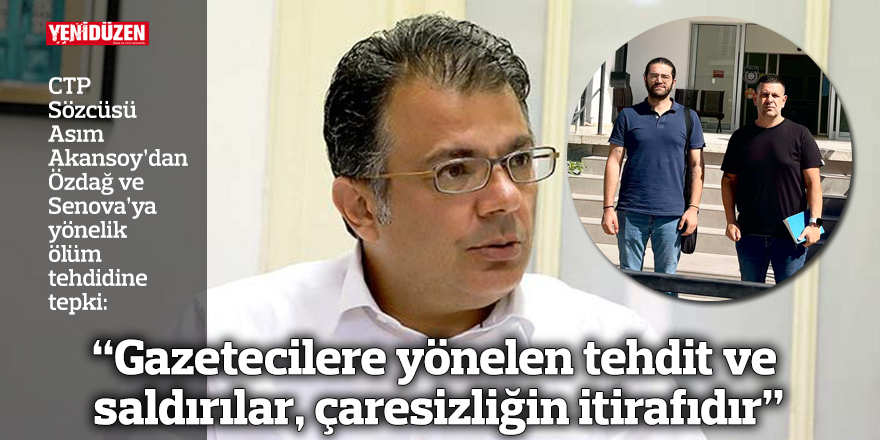 “Gazetecilere yönelen tehdit ve saldırılar, çaresizliğin itirafıdır”