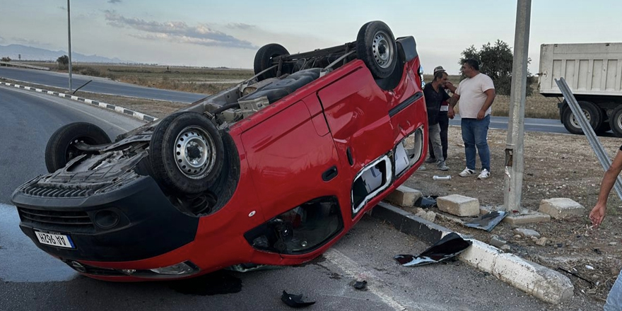 Lefkoşa-Mağusa yolunda trafik kazası!