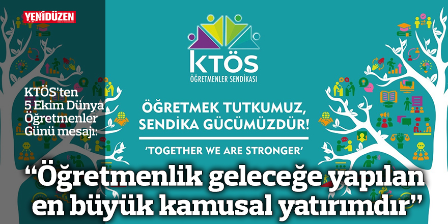 “Öğretmenlik geleceğe yapılan en büyük kamusal yatırımdır”