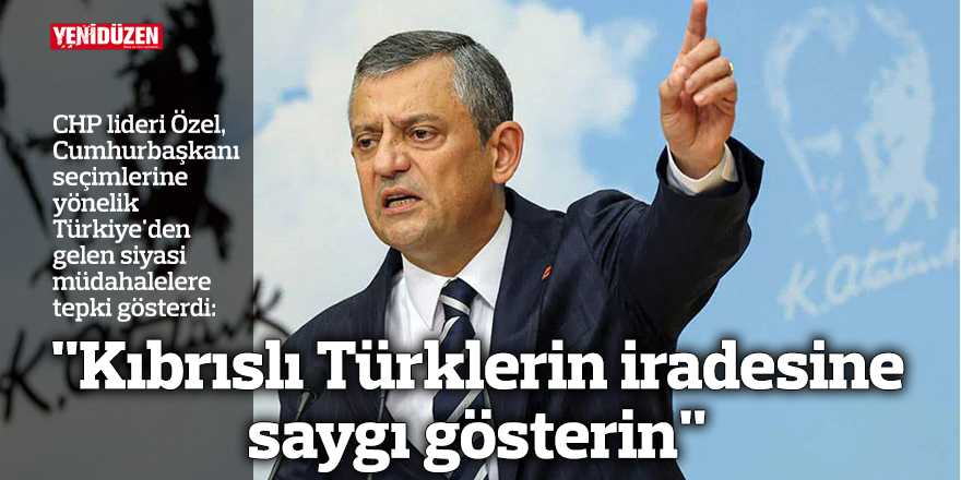 "Kıbrıslı Türklerin iradesine saygı gösterin"