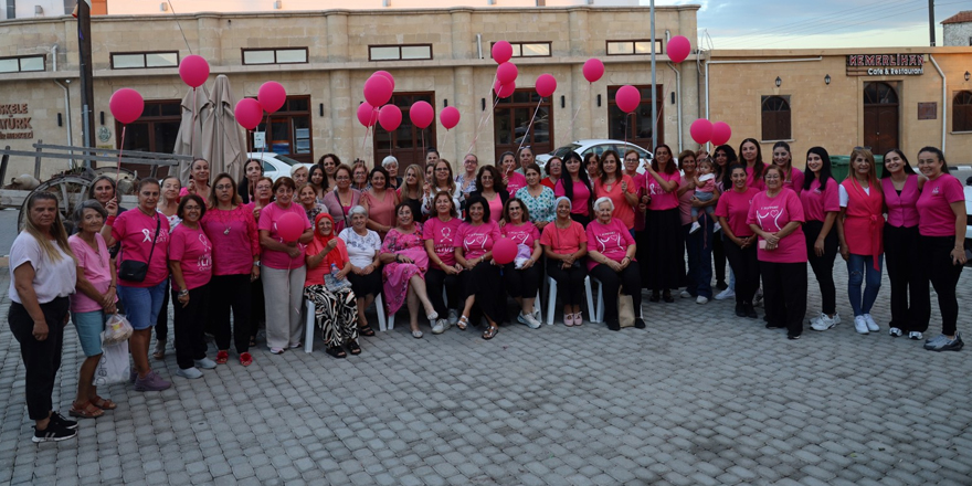 İskele Belediyesi ‘Pembe Giy Gel’ etkinliğine ev sahipliği yaptı