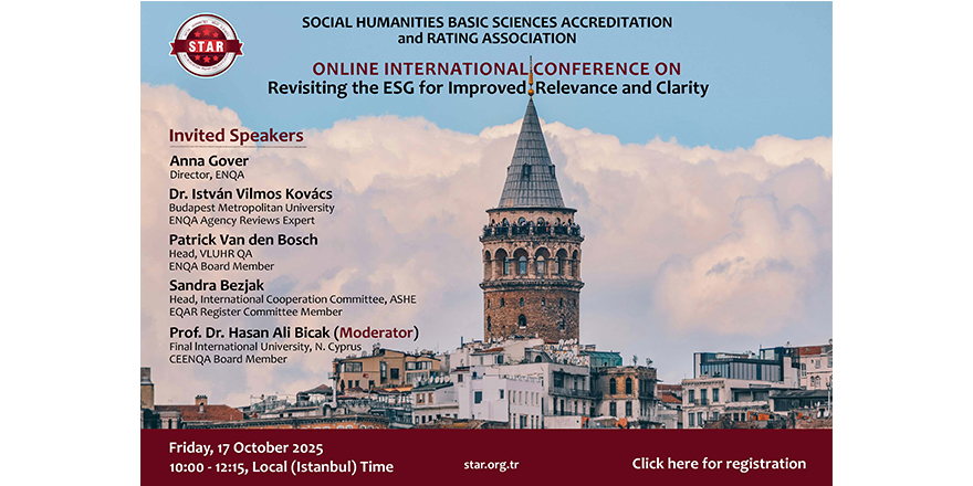 Uluslararası Yükseköğretim Kalite Konferansı yarın yapılacak