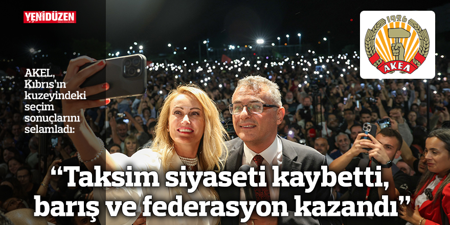 “Taksim siyaseti kaybetti, barış ve federasyon kazandı”