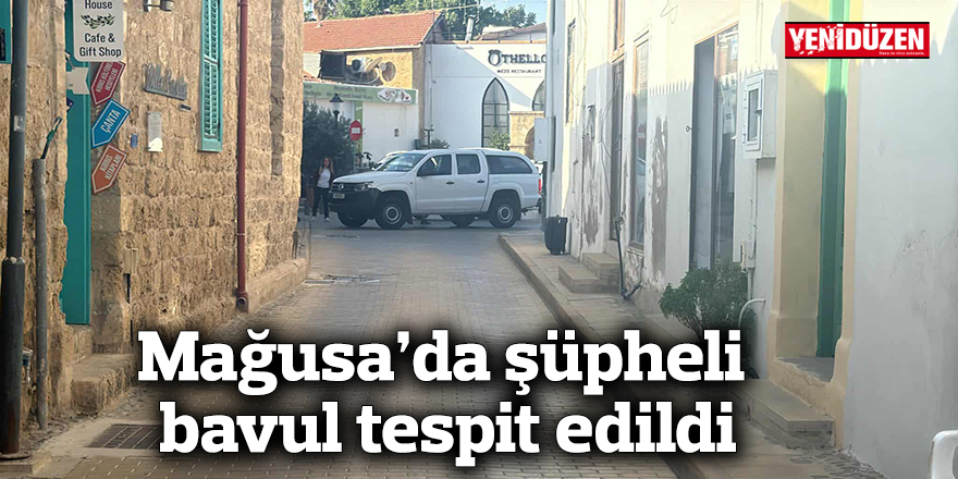Mağusa'da şüpheli bavul tespit edildi
