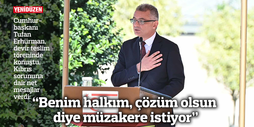 “Benim halkım, çözüm olsun diye müzakere istiyor”  
