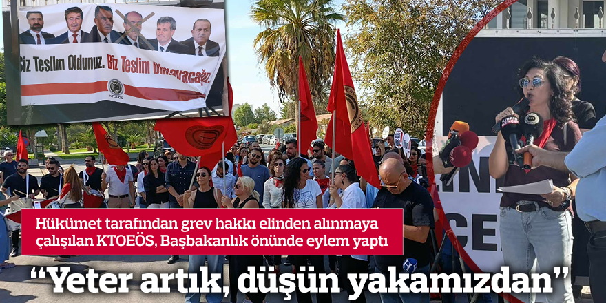 "Yeter artık, düşün yakamızdan"