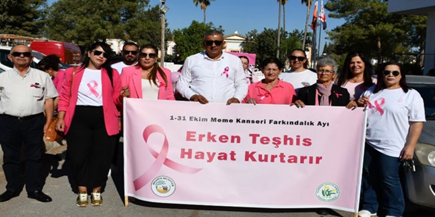 “Meme Kanseri Farkındalık Yürüyüşü” gerçekleştirildi
