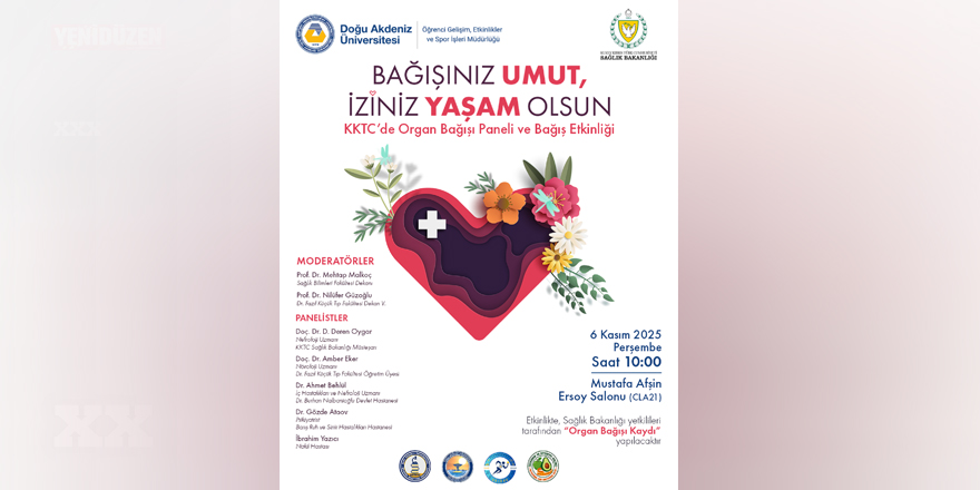 DAÜ’de organ bağışı paneli düzenlenecek