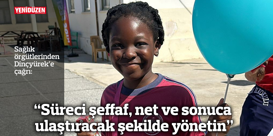 “Süreci şeffaf, net ve sonuca ulaştıracak şekilde yönetin”