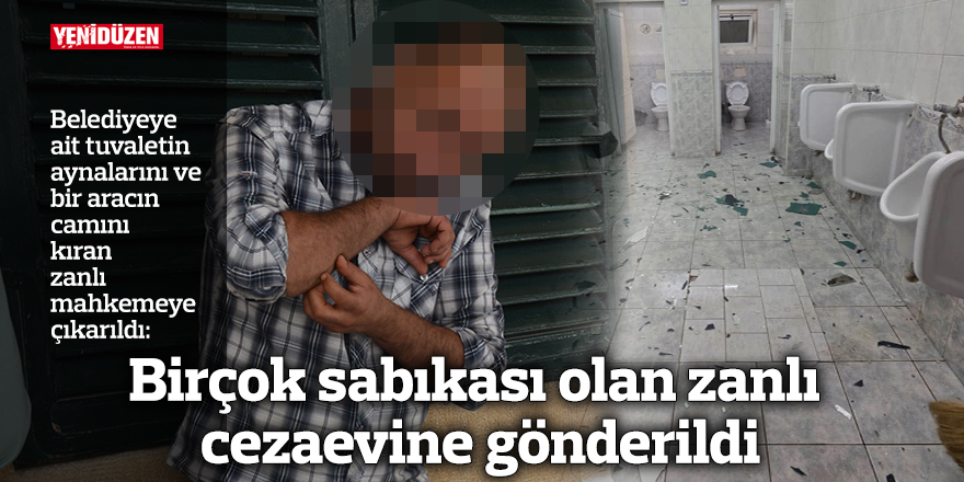Birçok sabıkası olan zanlı cezaevine gönderildi