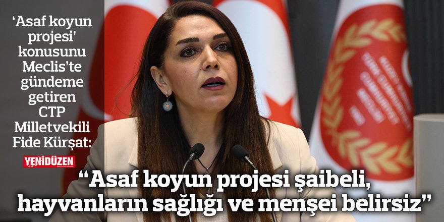 “Asaf koyun projesi şaibeli, hayvanların sağlığı ve menşei belirsiz”