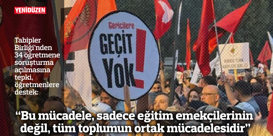 "Bu mücadele, sadece eğitim emekçilerinin değil, tüm toplumun ortak mücadelesidir"
