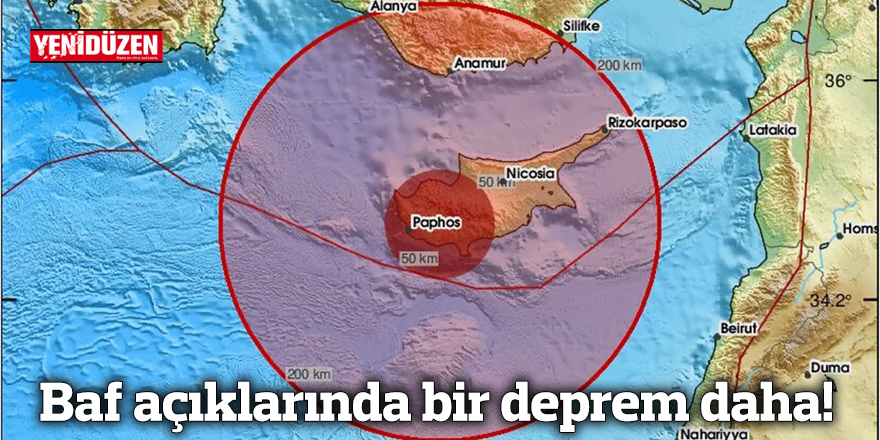 Baf açıklarında depremler sürüyor