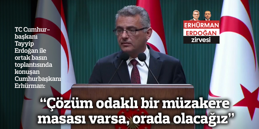 “Çözüm odaklı bir müzakere masası varsa, orada olacağız”