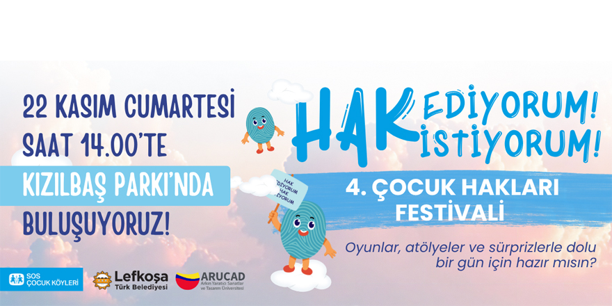 Çocuk Hakları Festivali, 22 Kasım’da Kızılbaş Parkı’nda
