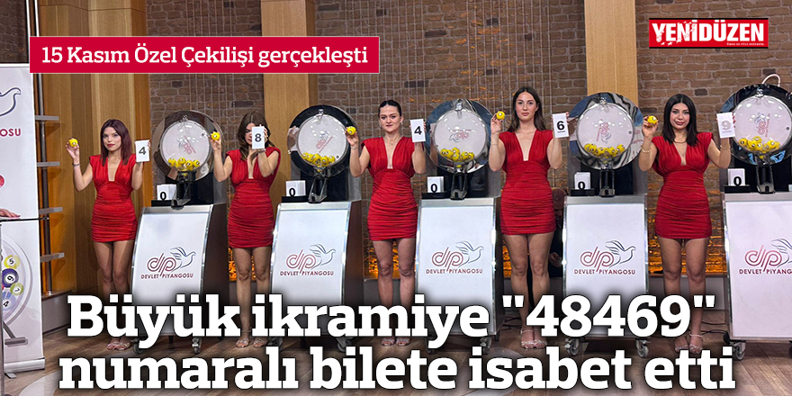 Büyük ikramiye "48469" numaralı bilete isabet etti