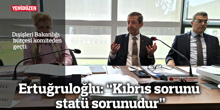 Ertuğruloğlu: “Kıbrıs sorunu statü sorunudur”