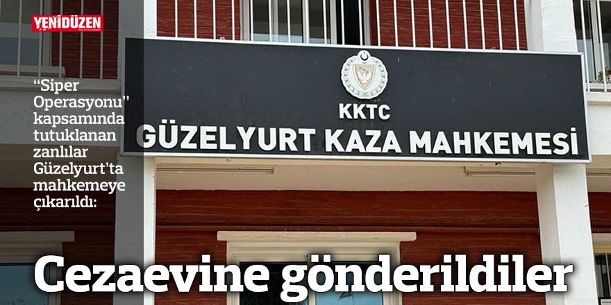 Cezaevine gönderildiler