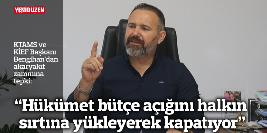 “Hükümet bütçe açığını halkın sırtına yükleyerek kapatıyor”