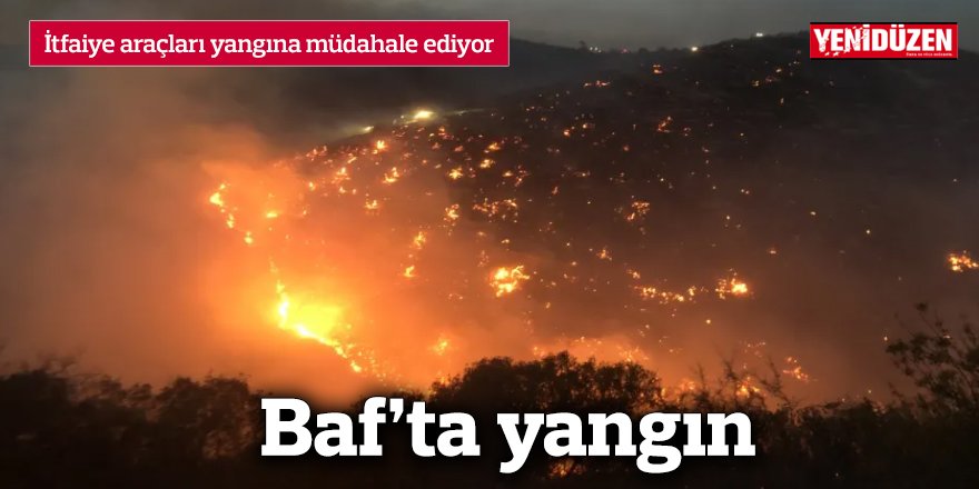 Baf'ta yangın