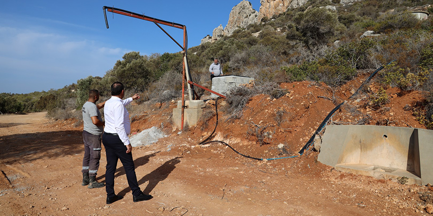 İskele bölgesindeki atıl kuyu yeniden faaliyete geçti
