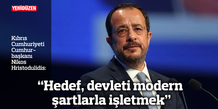 “Hedef, devleti modern  şartlarla işletmek”