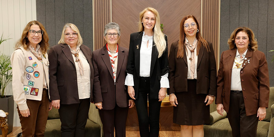 Nilden Bektaş Erhürman, Kıbrıs Türk İzci Örgütü Derneği heyeti ile görüştü