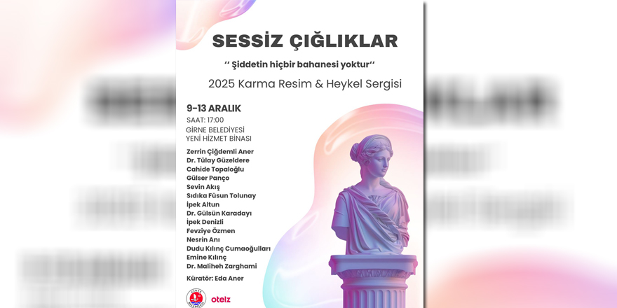 “Sessiz Çığlıklar” karma resim ve heykel sergisi Girne’de açılacak