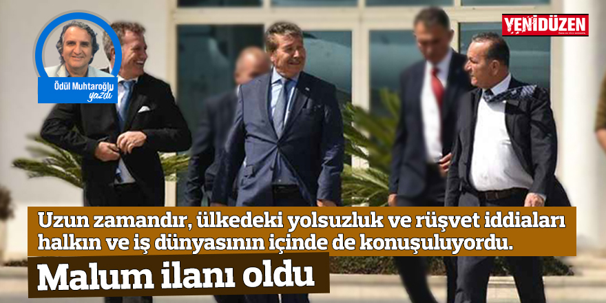 Uzun zamandır, ülkedeki yolsuzluk ve rüşvet iddiaları halkın ve iş dünyasının içinde de konuşuluyordu. Malumun ilanı oldu