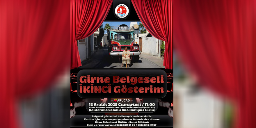 “Girne Belgeseli” ikinci kez izleyiciyle buluşuyor
