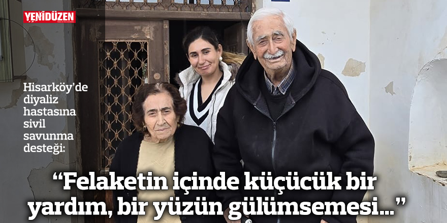 “Felaketin içinde küçücük bir yardım, bir yüzün gülümsemesi…"