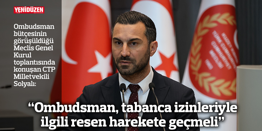 “Ombudsman, tabanca izinleriyle ilgili resen harekete geçmeli”