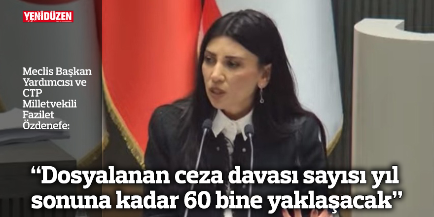 “Dosyalanan ceza davası sayısı yıl sonuna kadar 60 bine yaklaşacak”