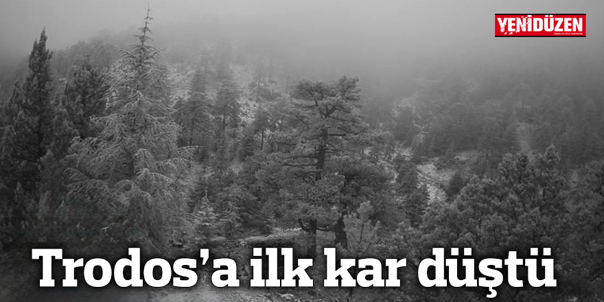 Trodos'a ilk kar düştü