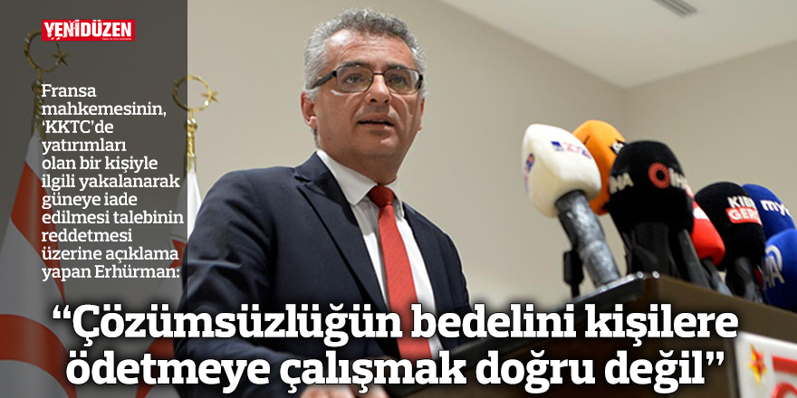 “Çözümsüzlüğün bedelini kişilere ödetmeye çalışmak doğru değil”