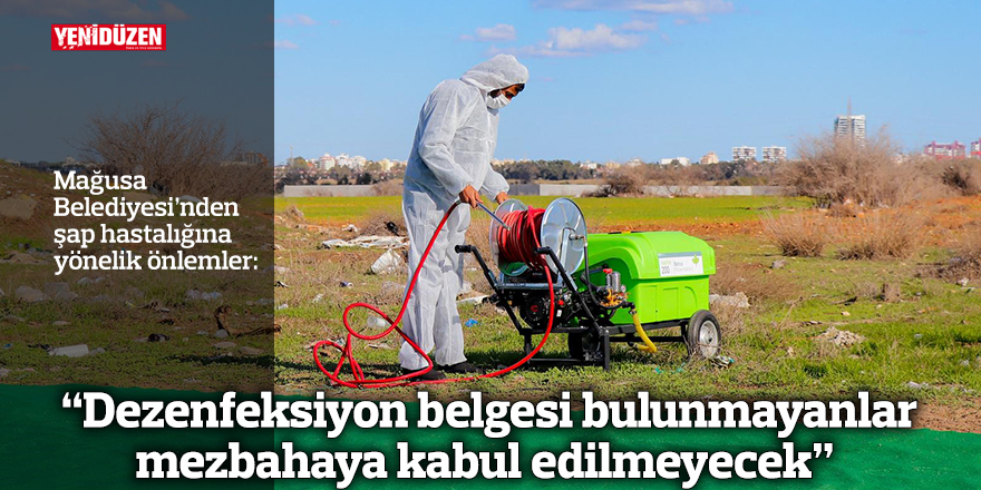 Mağusa Belediyesi’nden şap hastalığına yönelik önlemler