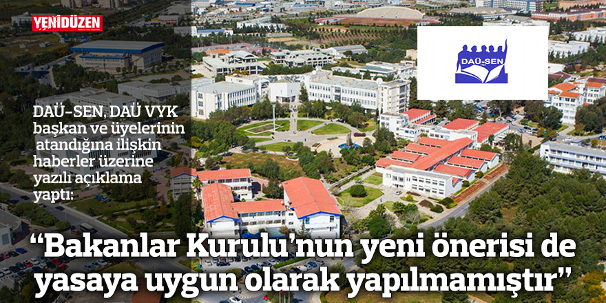 “Bakanlar Kurulu’nun yeni önerisi de  yasaya uygun olarak yapılmamıştır”