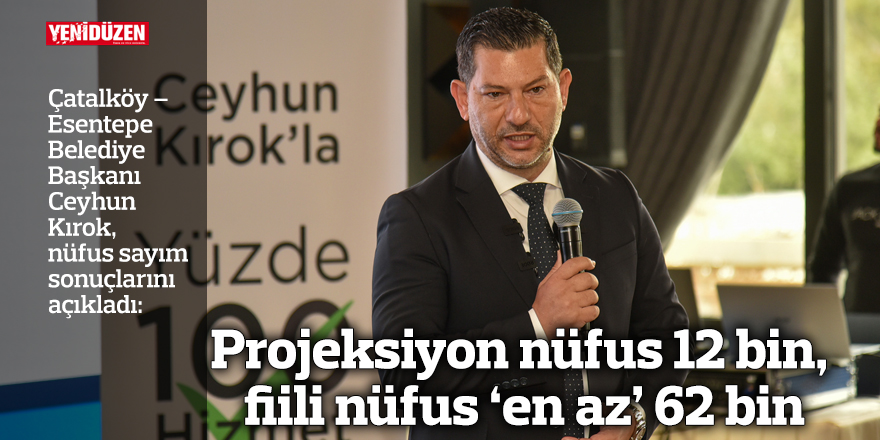 Projeksiyon nüfus 12 bin, fiili nüfus ‘en az’ 62 bin