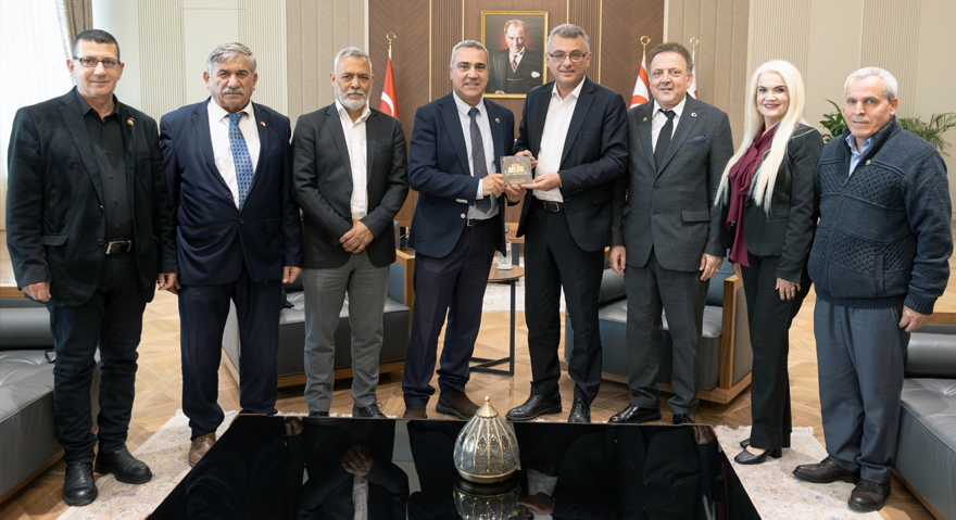 Cumhurbaşkanı Erhürman, Baf Türk Birliği’nden gelen heyet ile görüştü