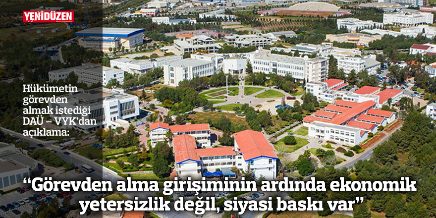 “Görevden alma girişiminin ardında ekonomik yetersizlik değil, siyasi baskı var”