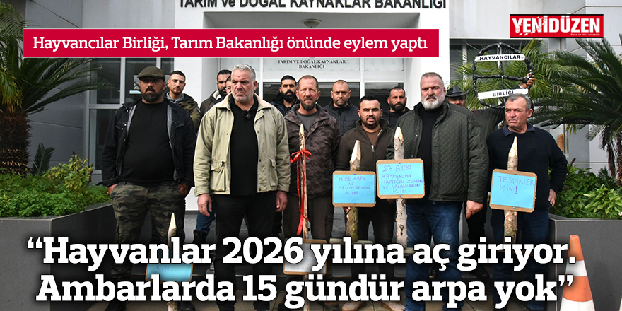 "Hayvanlar 2026 yılına aç giriyor. Ambarlarda 15 gündür arpa yok”