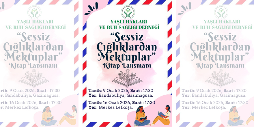 “Sessiz Çığlıklardan Mektuplar” kitabı tanıtılacak